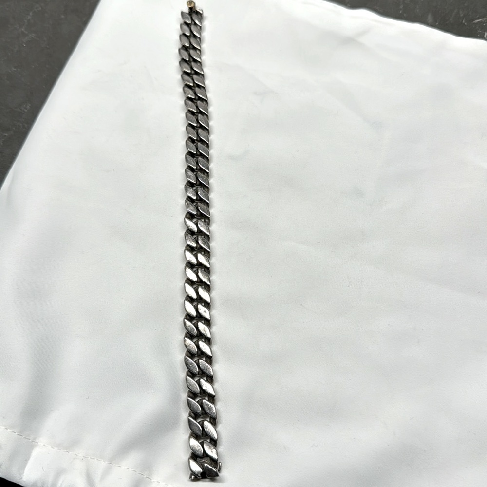 Men's David Yurman flat wide bracelet in size large